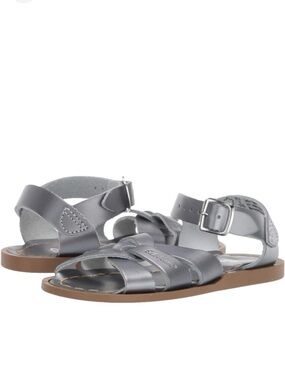 New Salt Water pewter sandals